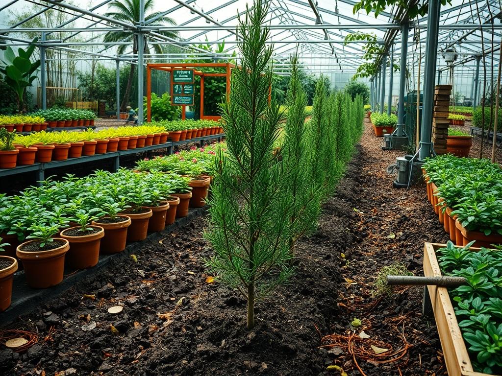Planting Pine Saplings