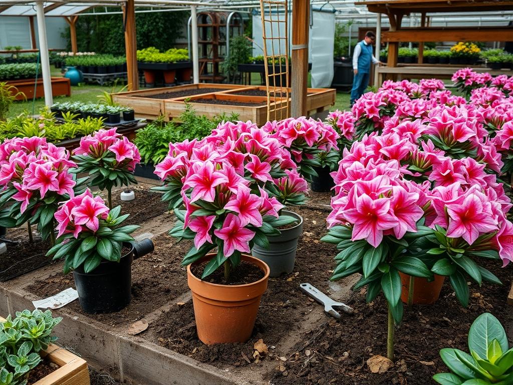 Planting Potted Azaleas