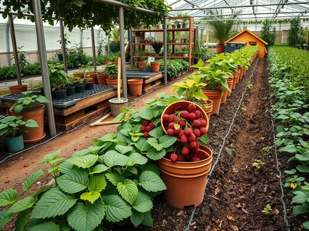 Planting Potted Berries