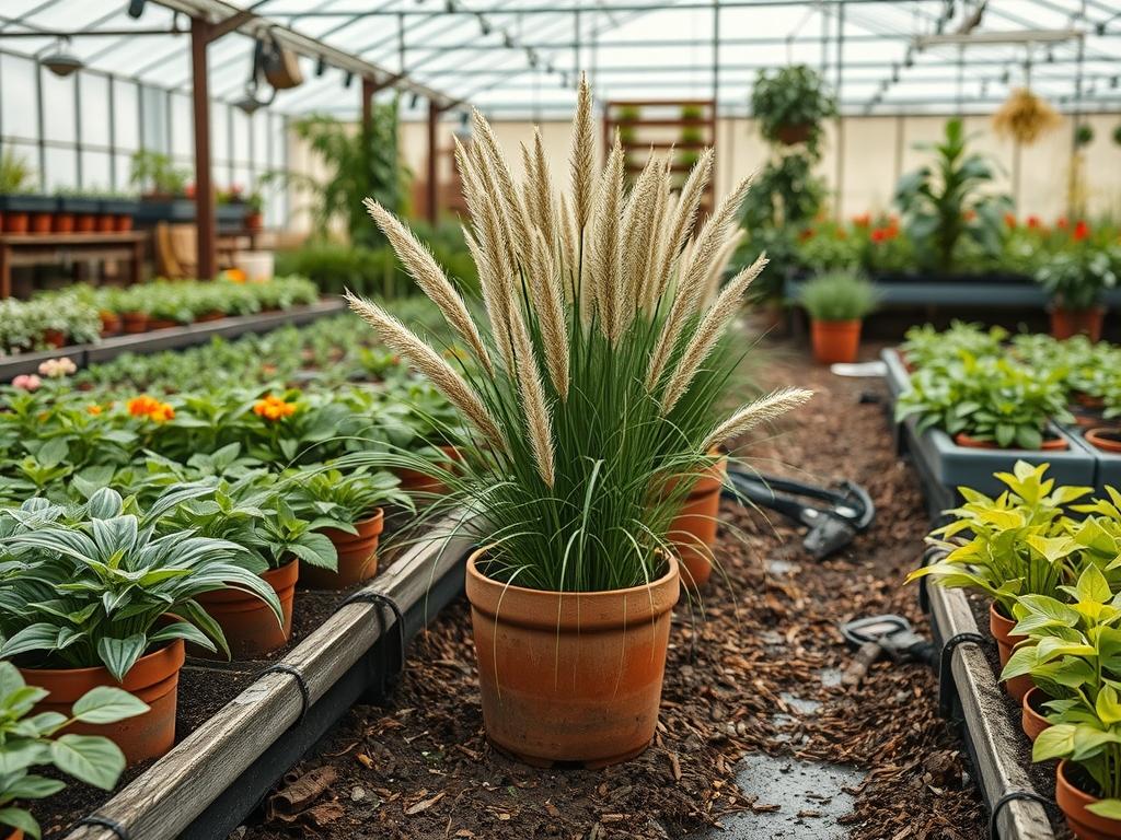 Planting Potted Grasses