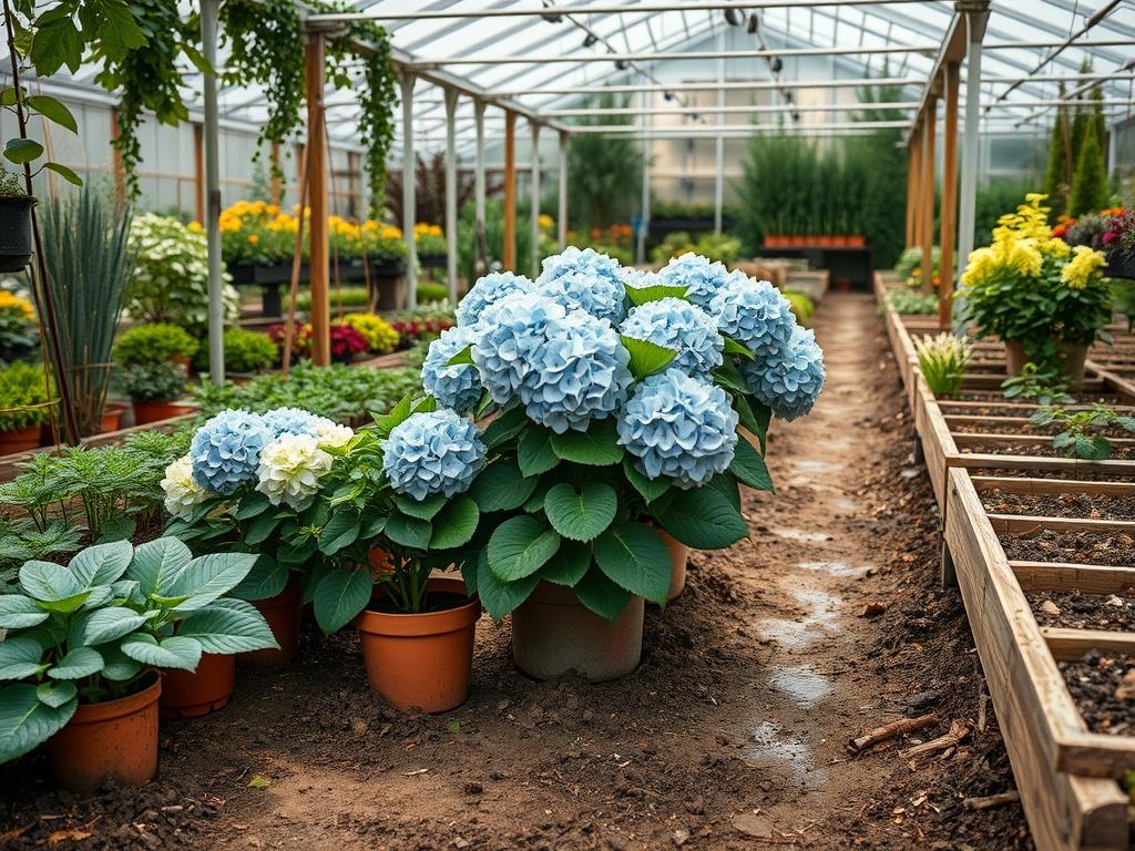 Planting Potted Hydrangeas