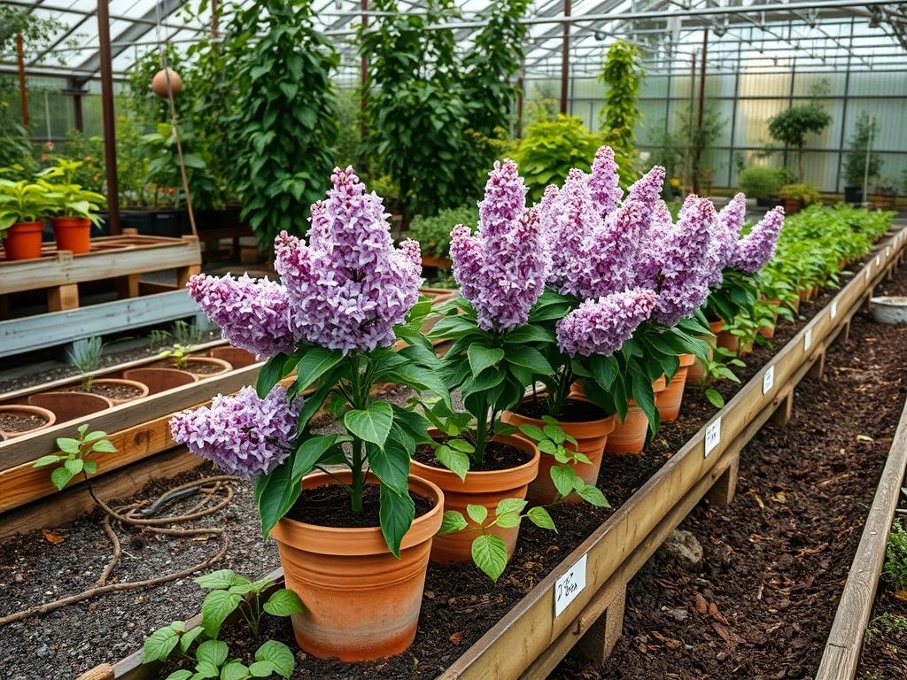 Planting Potted Lilacs