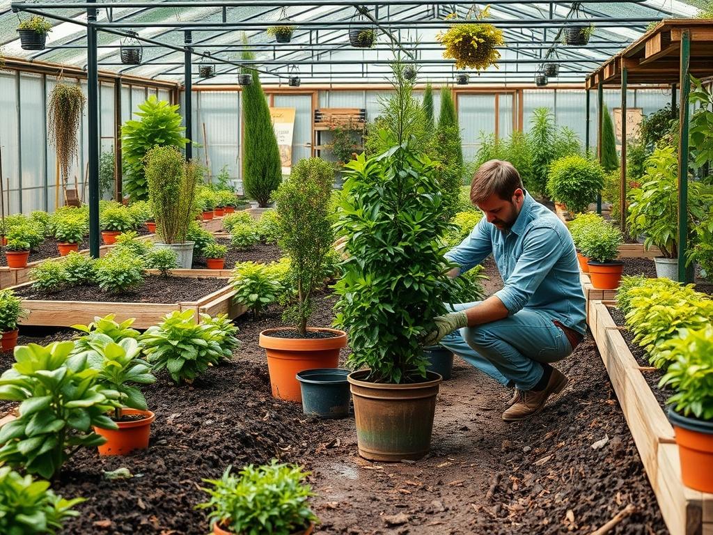 Planting Potted Trees