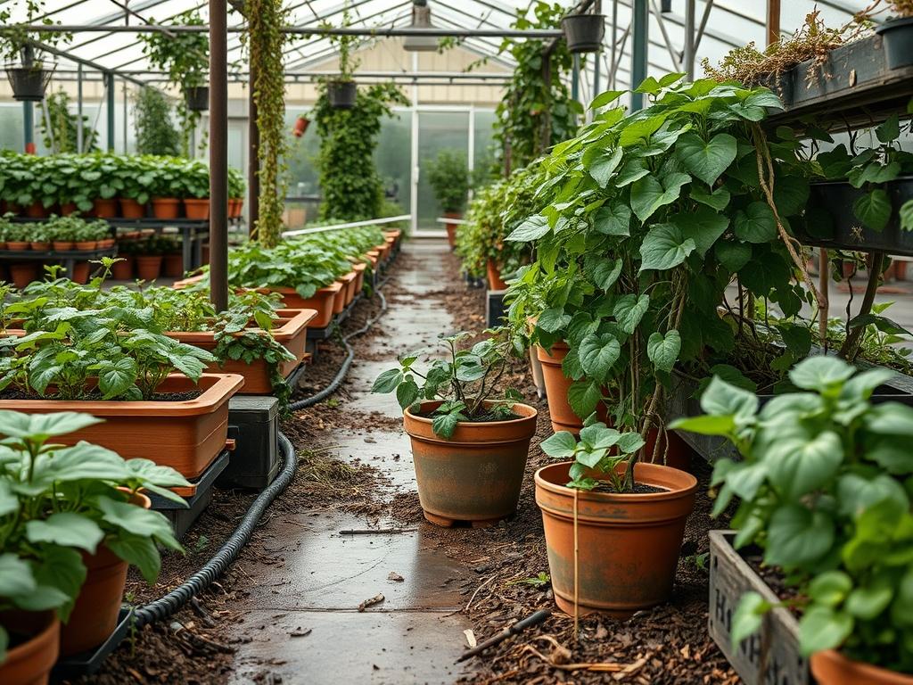 Planting Potted Vines