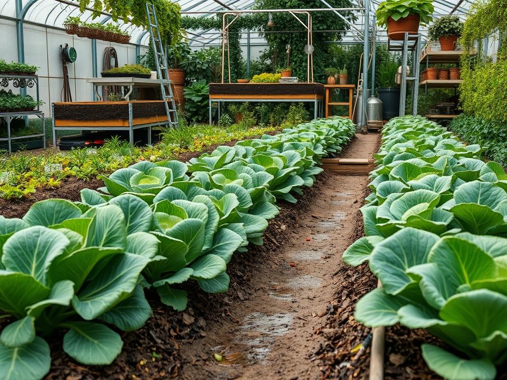 Spacing Cabbage Plants