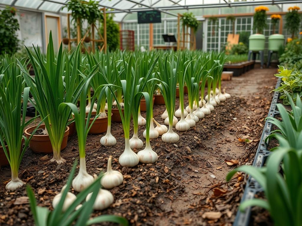 Spacing Garlic Cloves