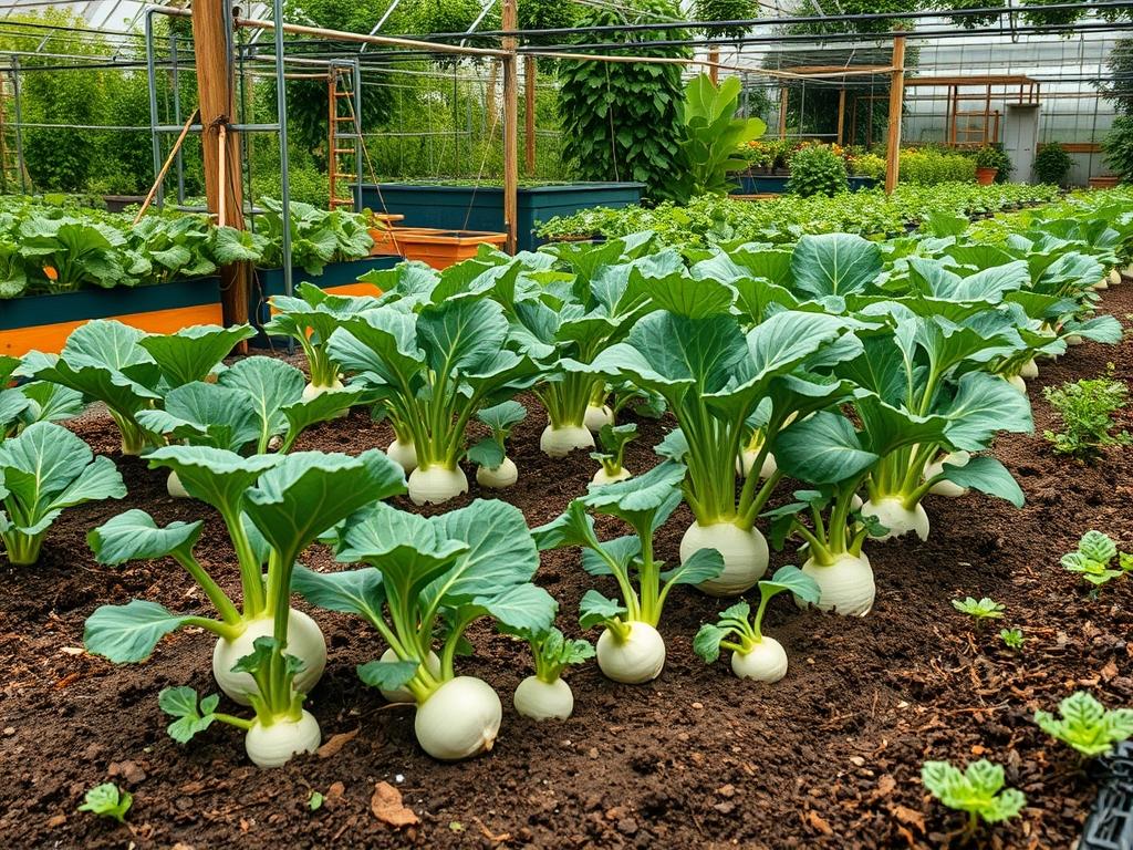 Spacing Kohlrabi Plants