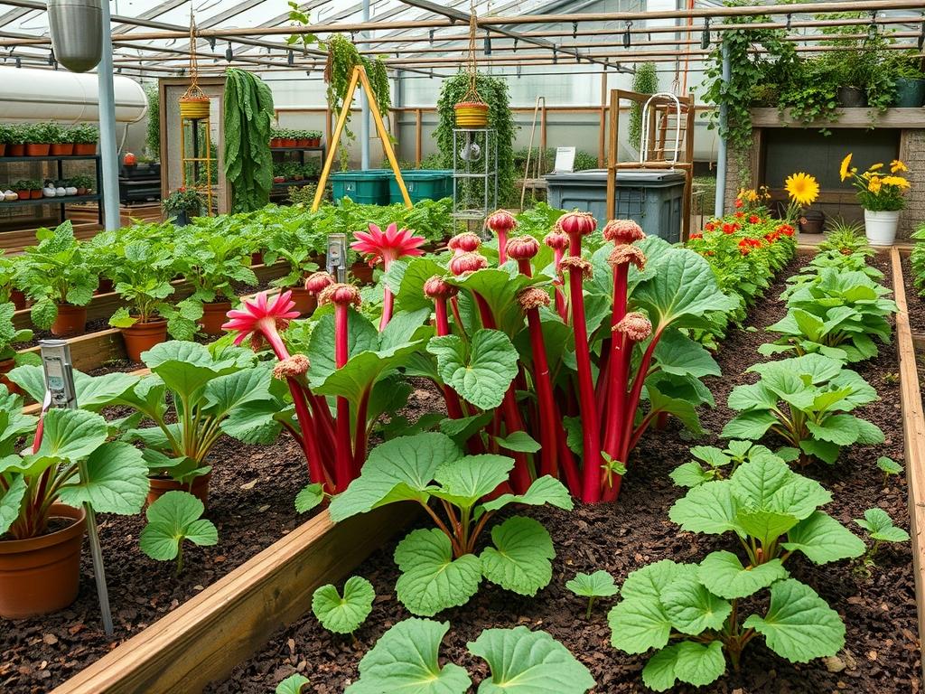 Spacing Rhubarb Crowns