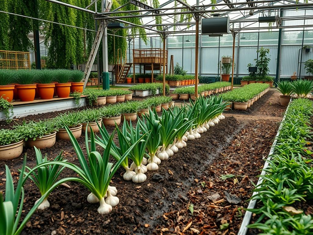 Garden Spacing for Garlic