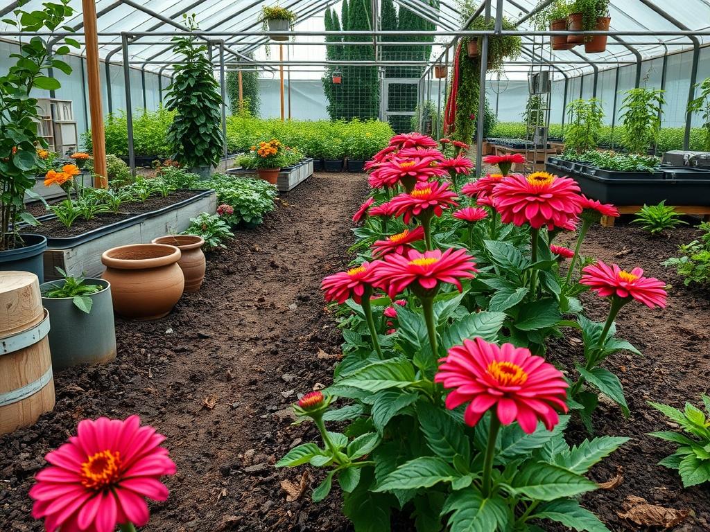 Garden Spacing for Zinnias