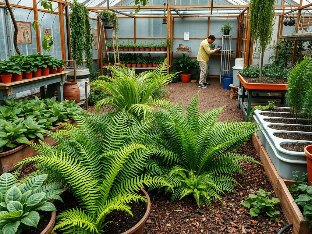 Moving Garden Ferns