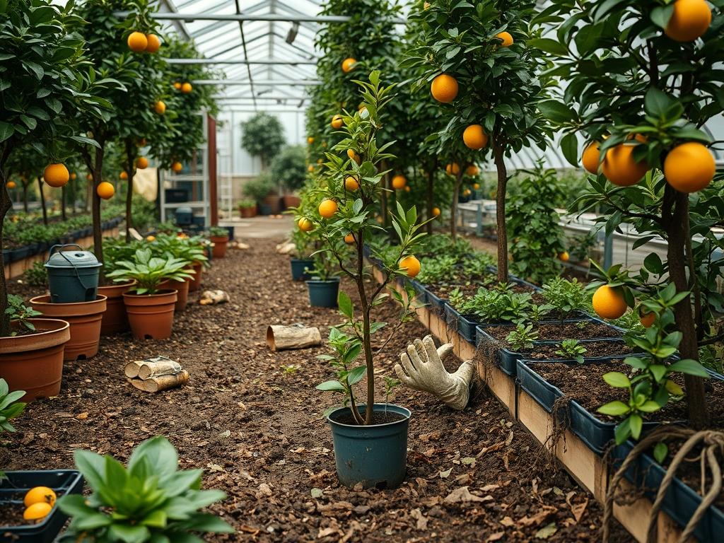Planting Citrus Saplings