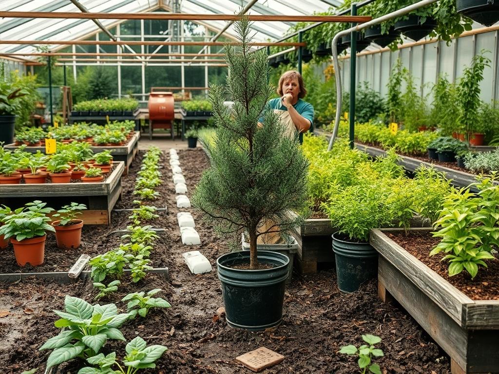 Planting Potted Beeches