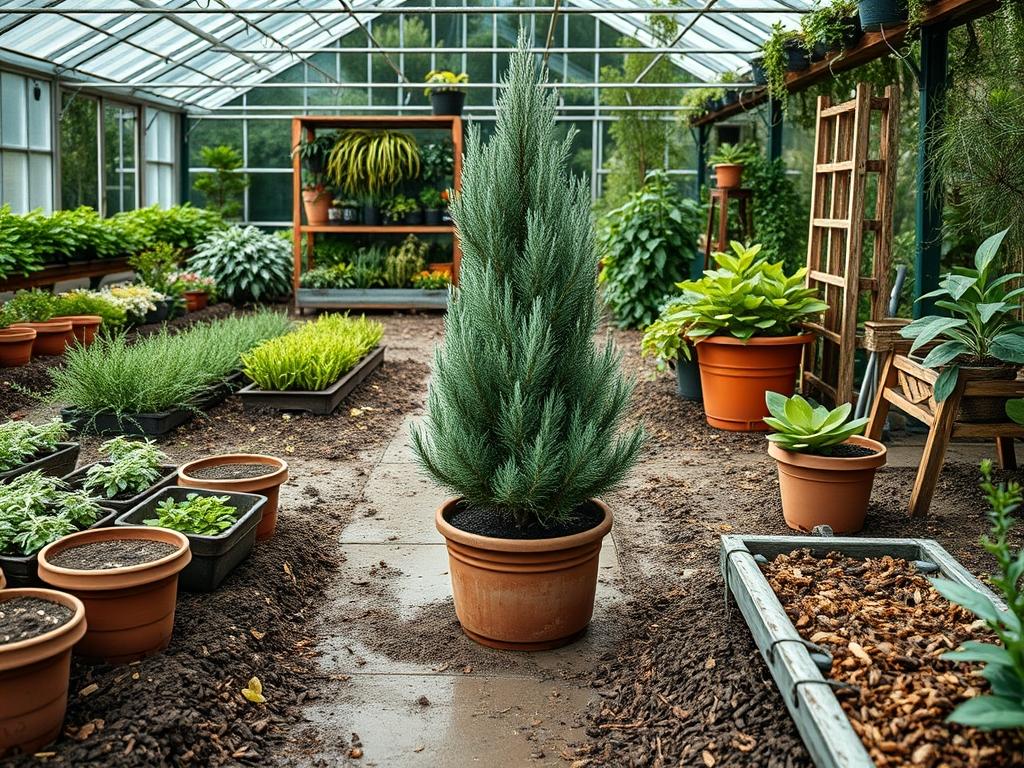 Planting Potted Cedars