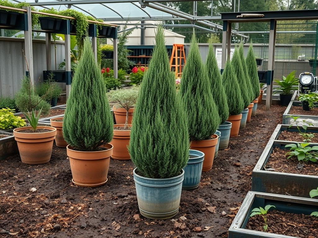 Planting Potted Junipers