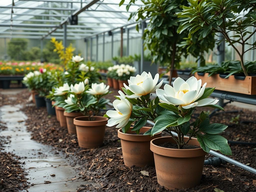 Planting Potted Magnolias