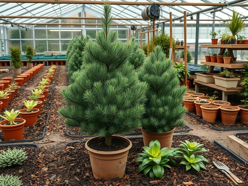 Planting Potted Pines