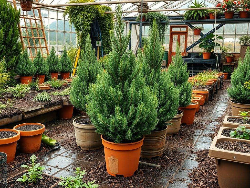 Planting Potted Spruces