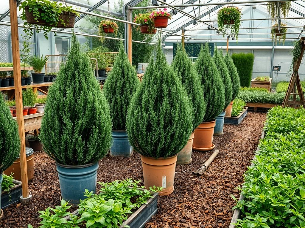 Planting Potted Yews