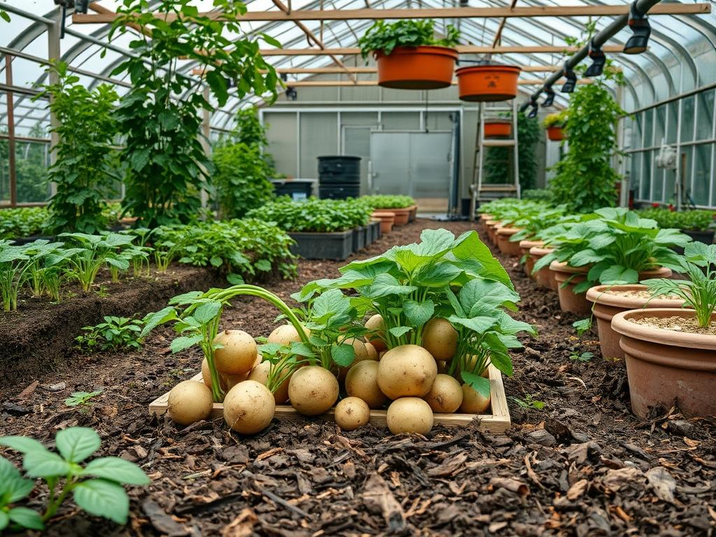 Spacing Potato Tubers