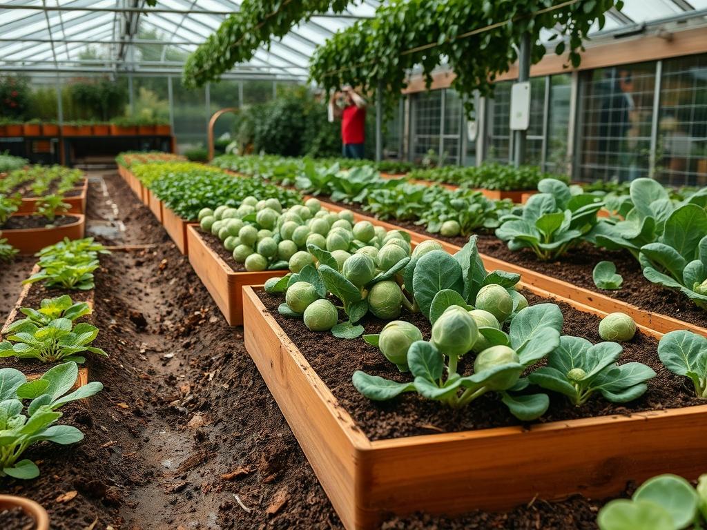 Garden Spacing for Brussels Sprouts