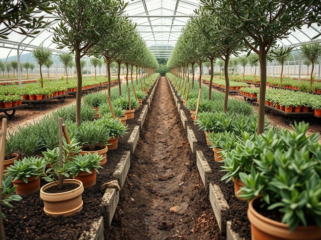 Nursery Care for Olive Trees