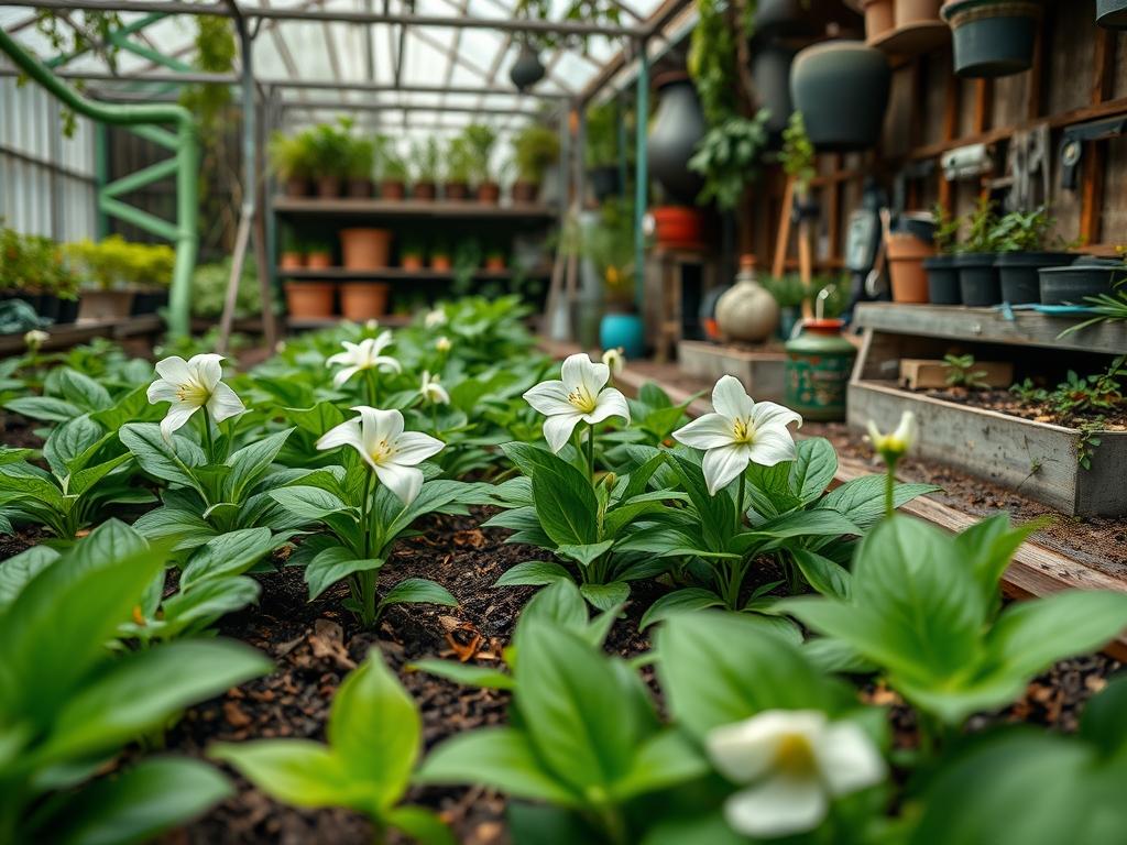 Planting Depth for Trilliums